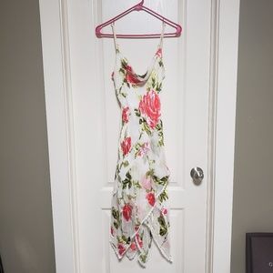 Vintage floral asymmetrical Betsey Johnson dress